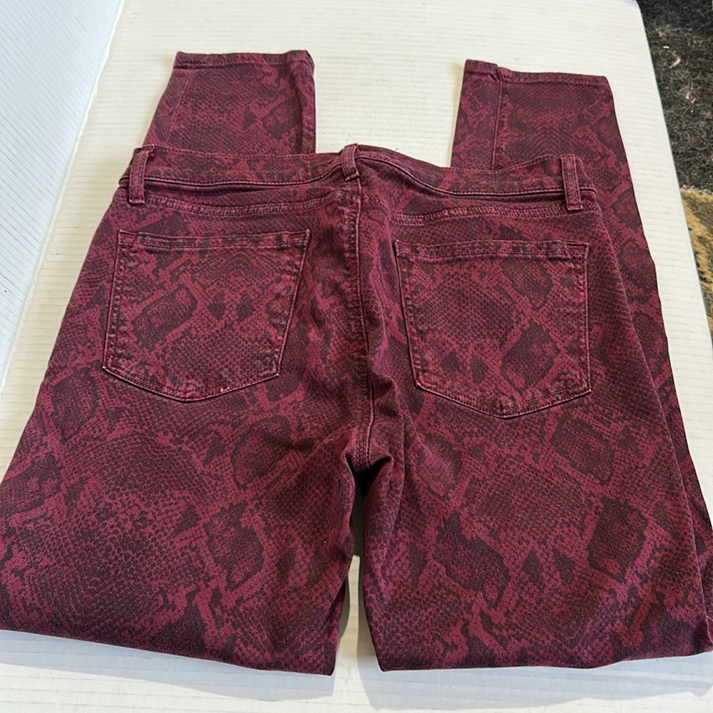 J Brand Purple Python Style Jeggings - Picture 4 of 4